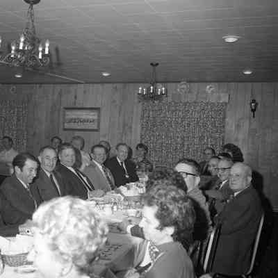 Peoples Supply employees dinner party at Village House