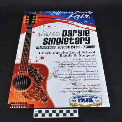 Poster advertising the 64th Annual Jefferson County Fair