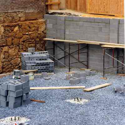 Constructing new St. Margaret's Hall in Charles Town, West Virginia in 1998