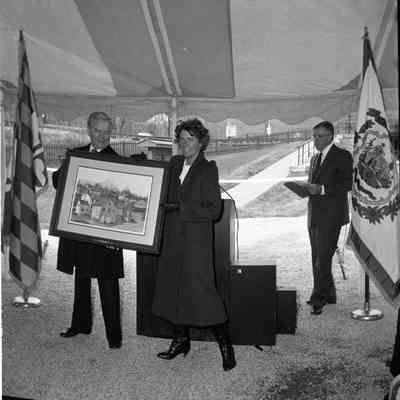 Dedication of Potomac River foot bridge