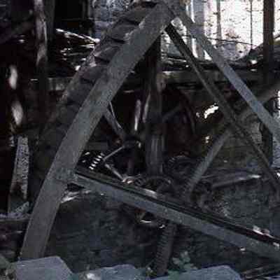 Fitz Steel Overshot Water Wheel on Thomas Shepherd's Grist Mill