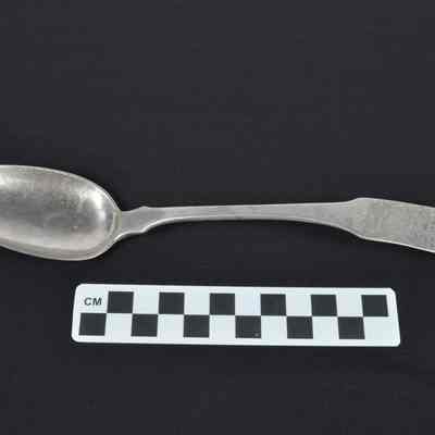 Sterling silver serving spoon