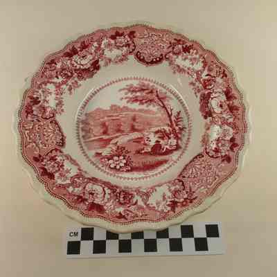 Bowl with design from engraving of Shannondale Springs
