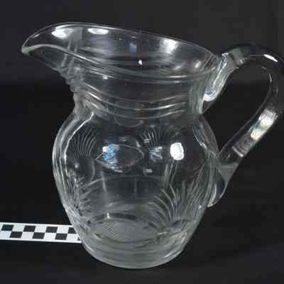 Early 19th century cut glass pitcher