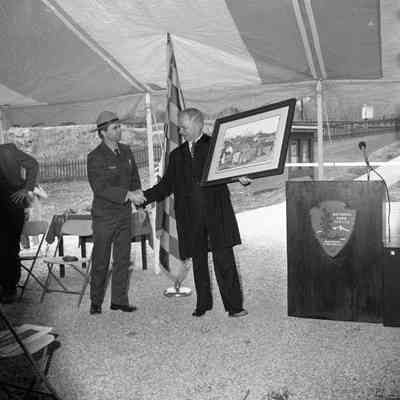 Dedication of Potomac River foot bridge