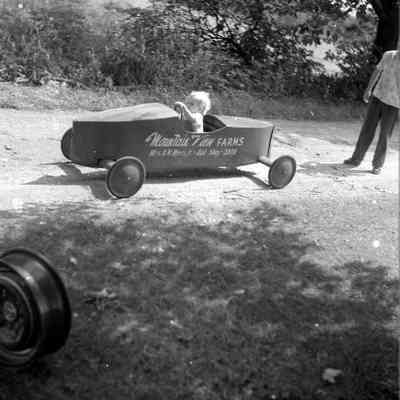 Jim Merchant and George William "Billy" Myers, III. at Myers farm