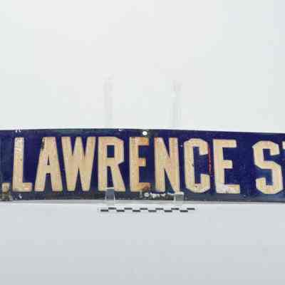 North Lawrence Street sign