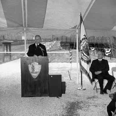 Dedication of Potomac River foot bridge