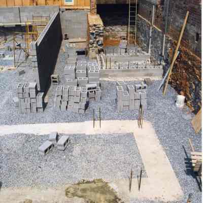 Constructing new St. Margaret's Hall in Charles Town, West Virginia in 1998