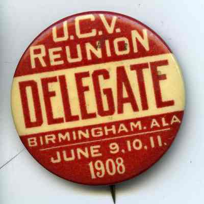 1908 Birmingham Delegate button