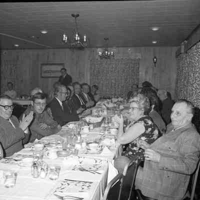 Peoples Supply employees dinner party at Village House