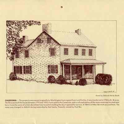 Caledonia, drawn by Deborah Hardy-Shank, 1988 Kiwanis calendar