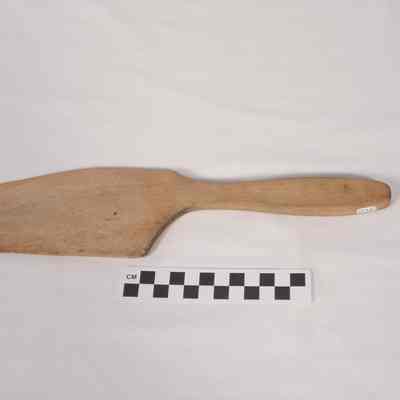Plain wooden butter paddle