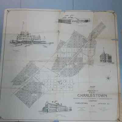 Map of the Property of the Charles Town Mining, Manufacturing, and Improvement Company.