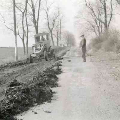 Melvin Road construction in 1941
