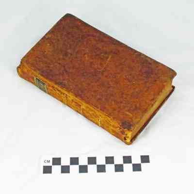 Leather bound book titled "CHRISTIAN PANOPLY"