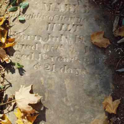 Kabletown Churchyard gravestone