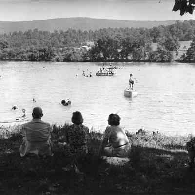 Big Eddy swimming area on the Shenandoah River on Bloomery Road