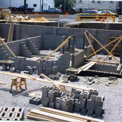 Constructing new St. Margaret's Hall in Charles Town, West Virginia in 1998