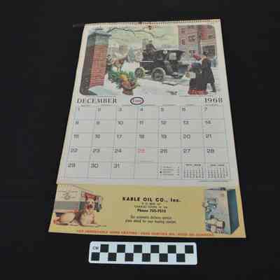 Kable Oil Co. calendar