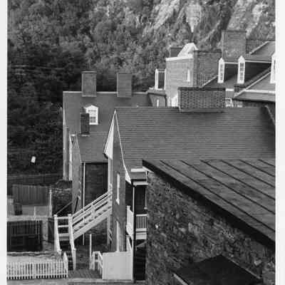 View from stone steps