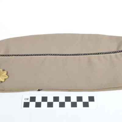 World War II khaki officer's overseas or garrison cap