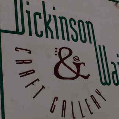 Dickinson & Wait Craft Gallery sign