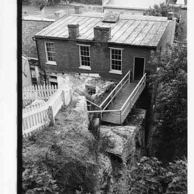 View from stone steps