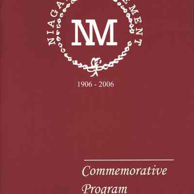 Niagara Movement 1906-2006 Commemorative Program