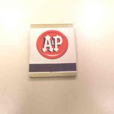 20th century matchbook advertising A&P grocery store