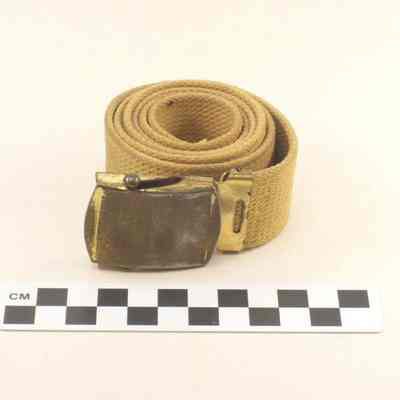 Khaki U.S. Army web style belt