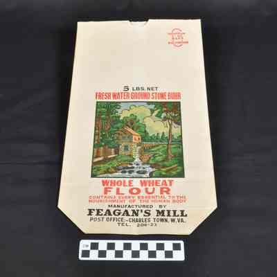 Paper flour bag from Feagan's's Mill