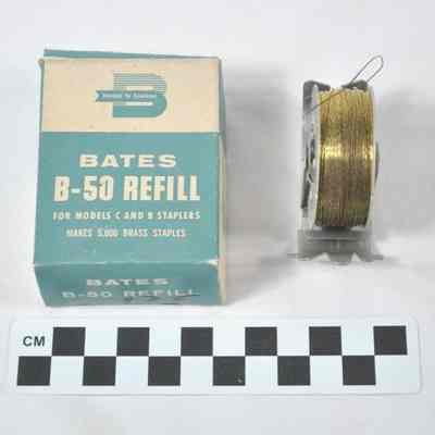 Bates Model C Stapler refill and box