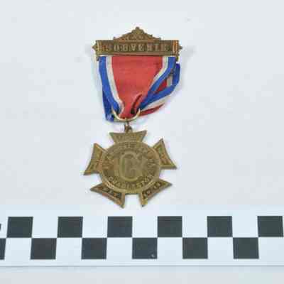 Red, white and blue souvenir ribbon