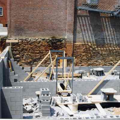 Constructing new St. Margaret's Hall in Charles Town, West Virginia in 1998