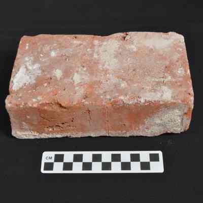 Red clay brick from Norfolk and Western Railroad Station at Charles Town