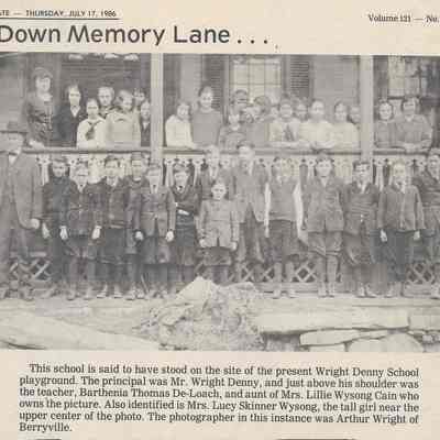 Students standing on front porch of unidentified school (IMG3908135)