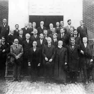 Men's Bible class (?)