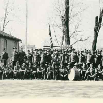 World War I soldiers at present site of Charles Town Library and Museum