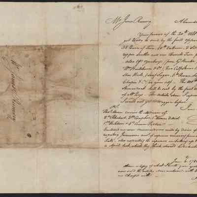 1786 letter from William Hartshorne to James Rumsey