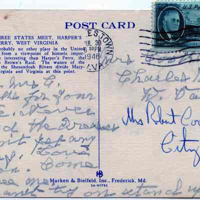 Where Three States and Two Rivers Meet Postcard: Origformat: Other