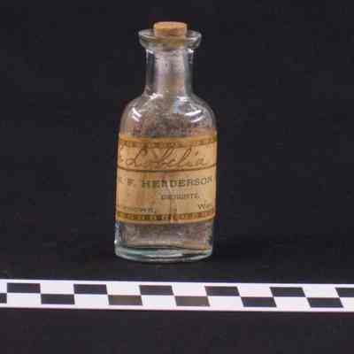 Pharmacy bottle with cork stopper