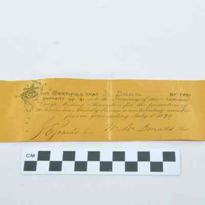 National Camp Meeting Association membership ribbon