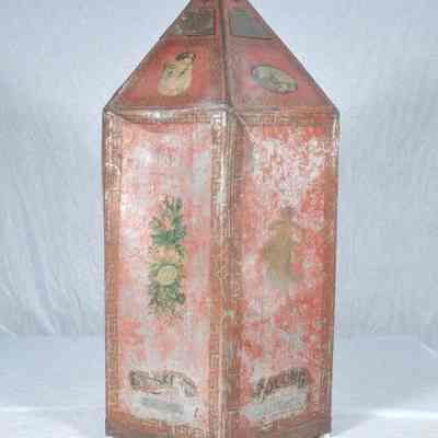 Tin hexagonal commercial tea dispenser