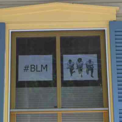 Black Lives Matter signs in Harpers Ferry