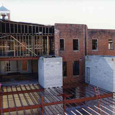 Constructing new St. Margaret's Hall in Charles Town, West Virginia in 1998