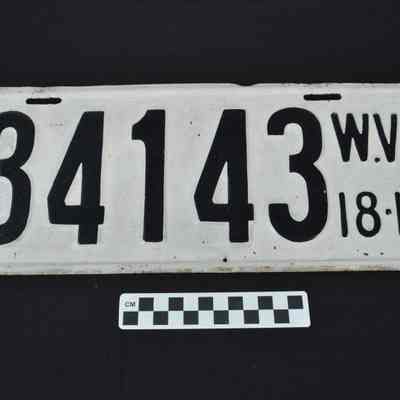 West Virginia license plate