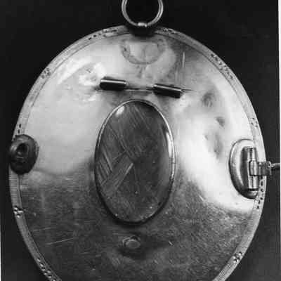 Brooch with hair