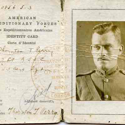 Perry's WWI ID card
