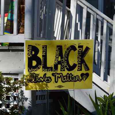 Black Lives Matter sign in Harpers Ferry